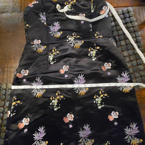 Sweet Honey Punch Party Dress. black Satin - Picture 9 of 9